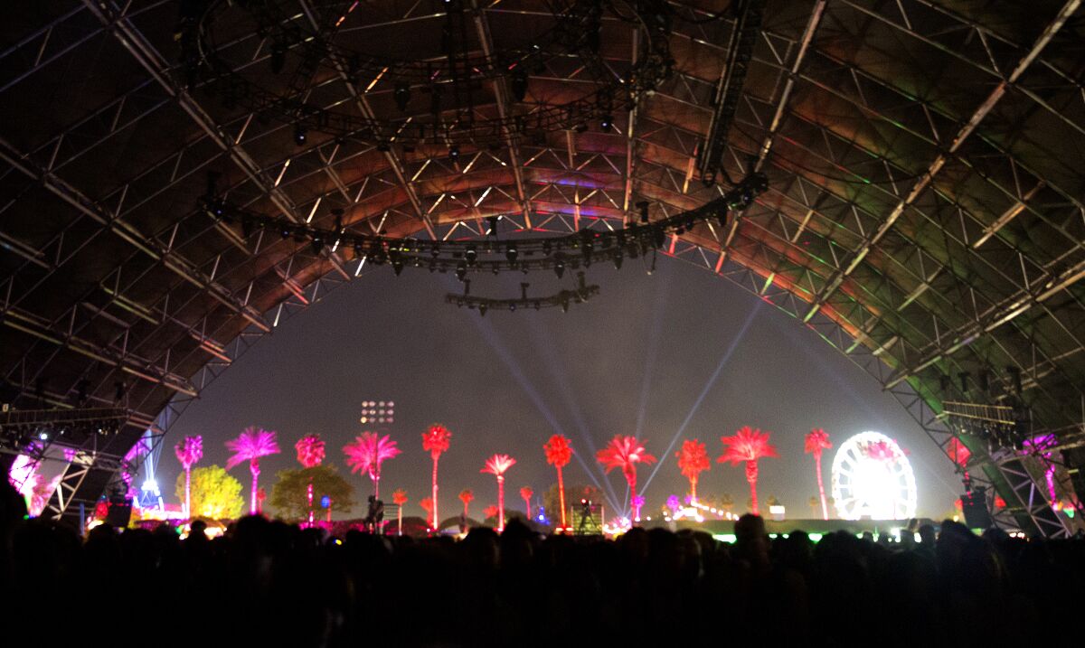 A view from the Sahara Tent.