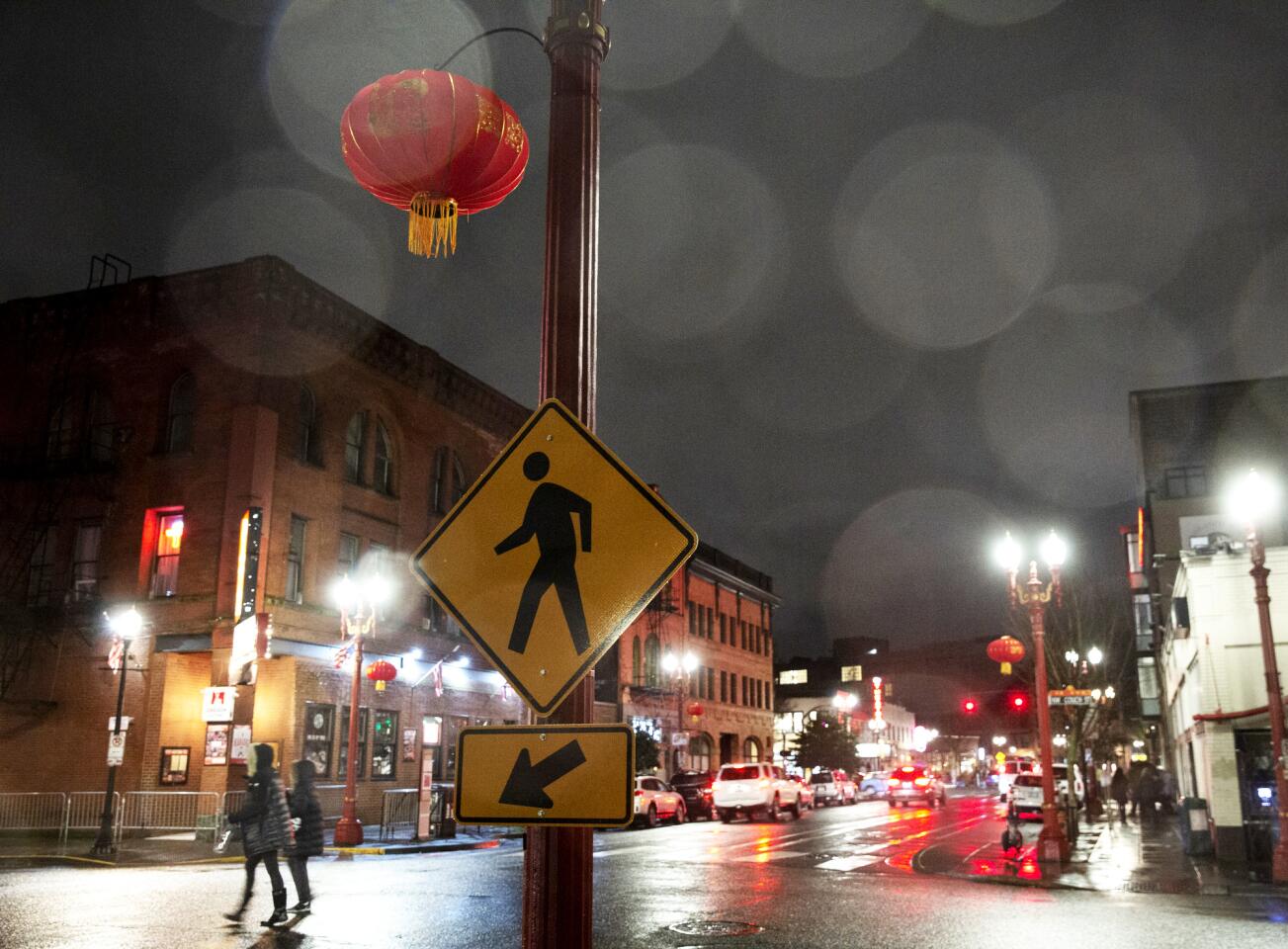 Strolling Portland's Chinatown on a wet Monday.