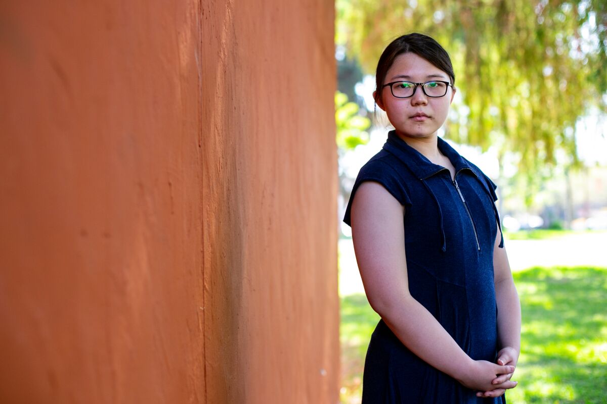 Lisa Lu, 18, founder of the nonprofit International Youth Tobacco Control,  in Burbank.