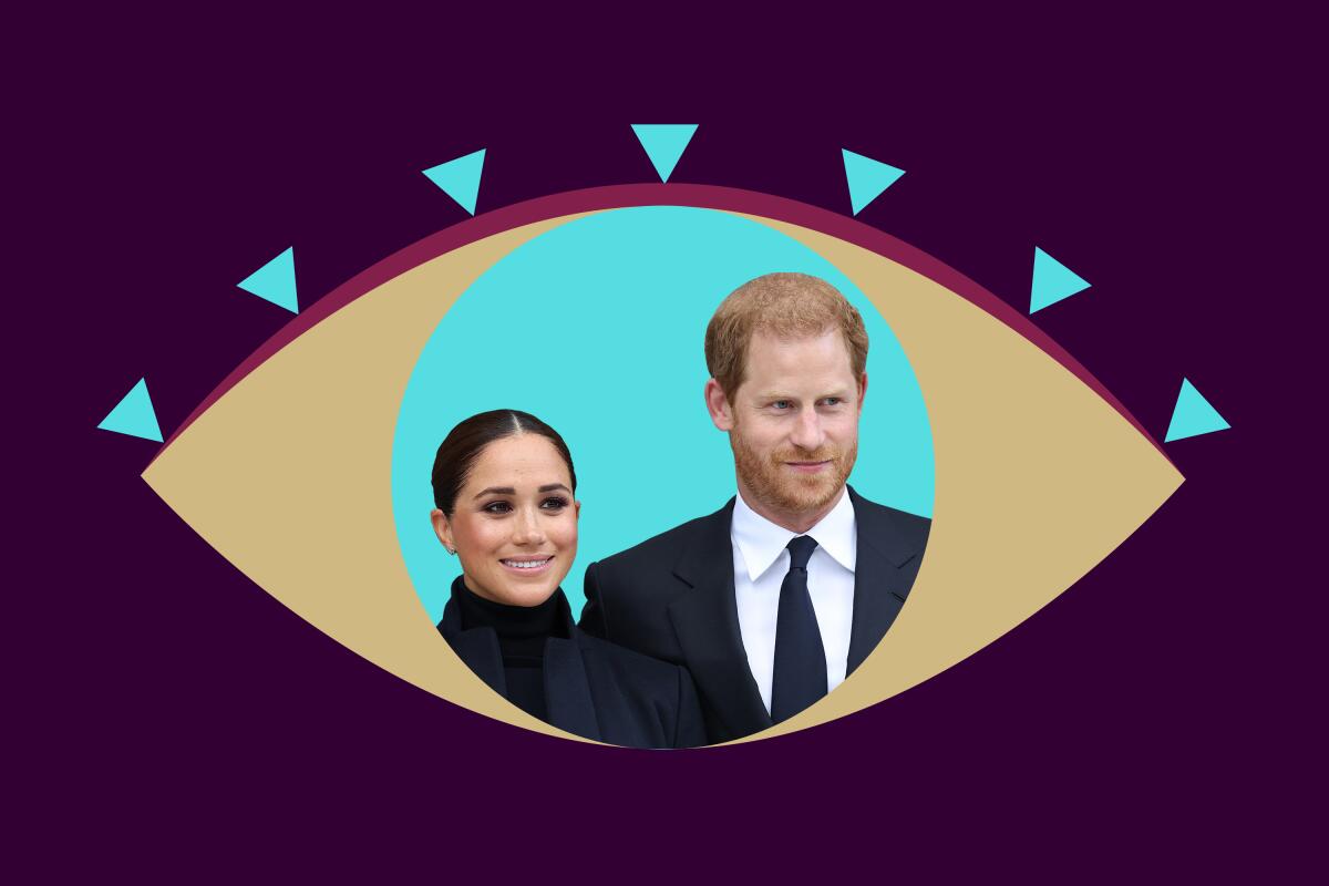 Meghan Markel and Prince Harry side by side.
