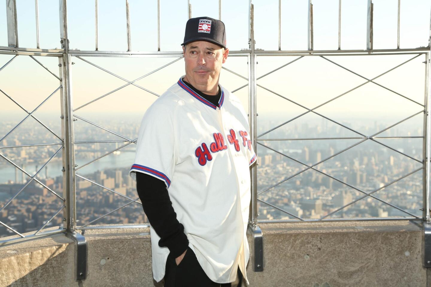 2014 Baseball Hall of Fame Electees Visit The Empire State Building