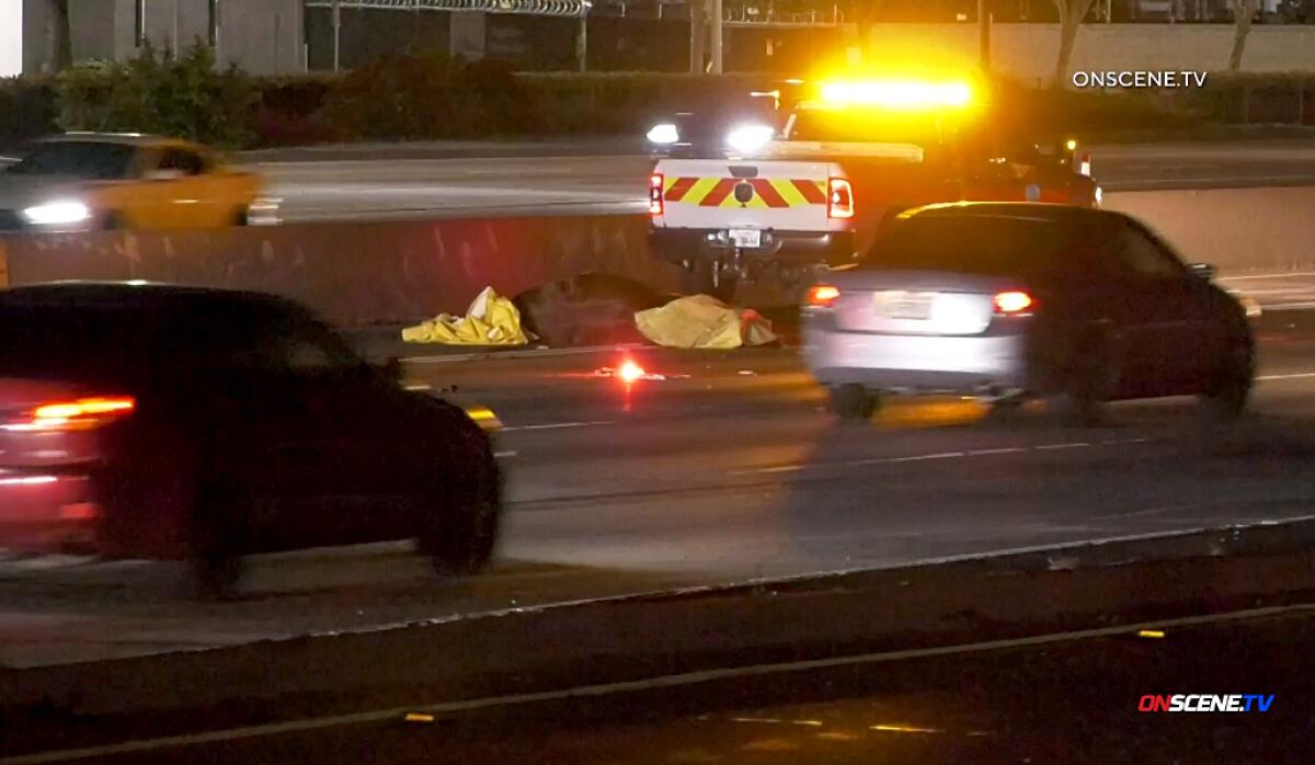 Horse running on busy freeway killed, creating gridlock near City of Industry