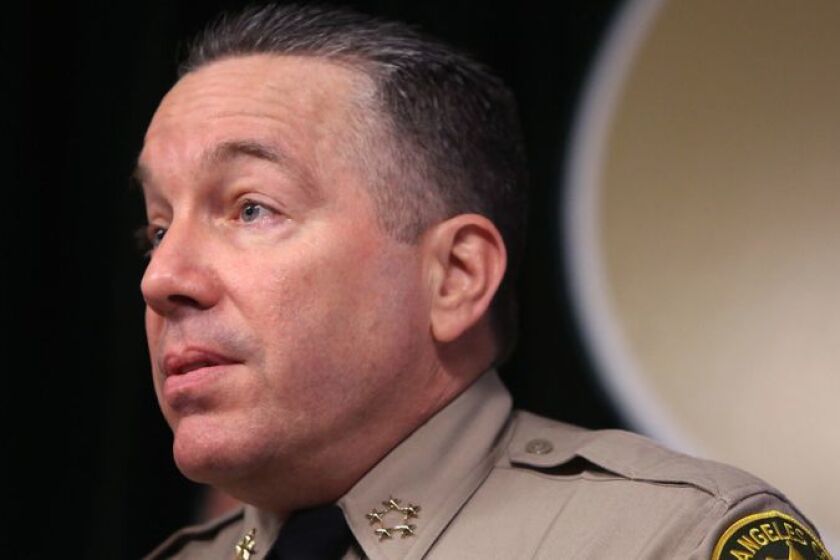 Alex Villanueva, sheriff del Condado de Los Ángeles. (Dania Maxwell / Los Angeles Times).