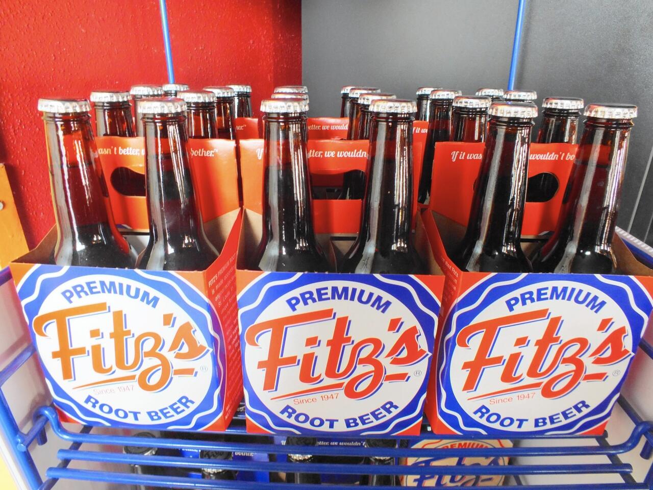 After enjoying a creamy root beer float, customers at Fitz’s can grab a six-pack or two before leaving.