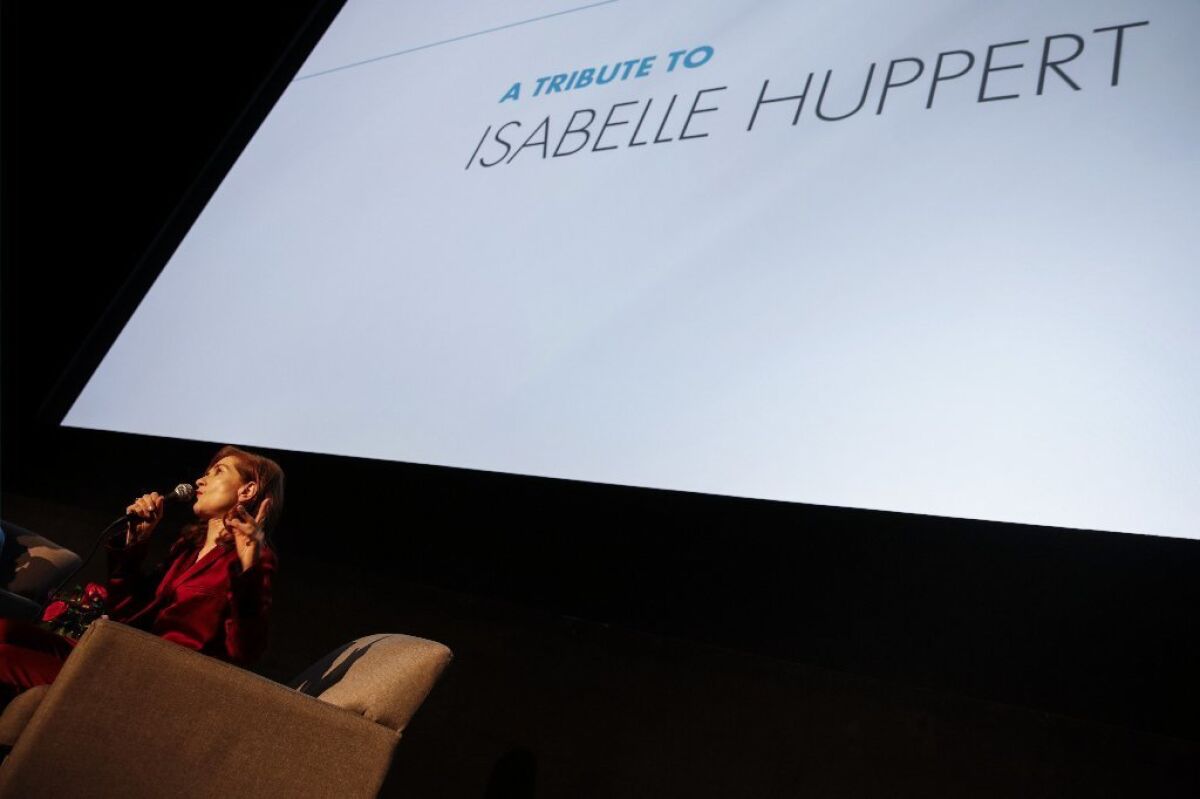 Isabelle Huppert received a tribute at AFI Fest.