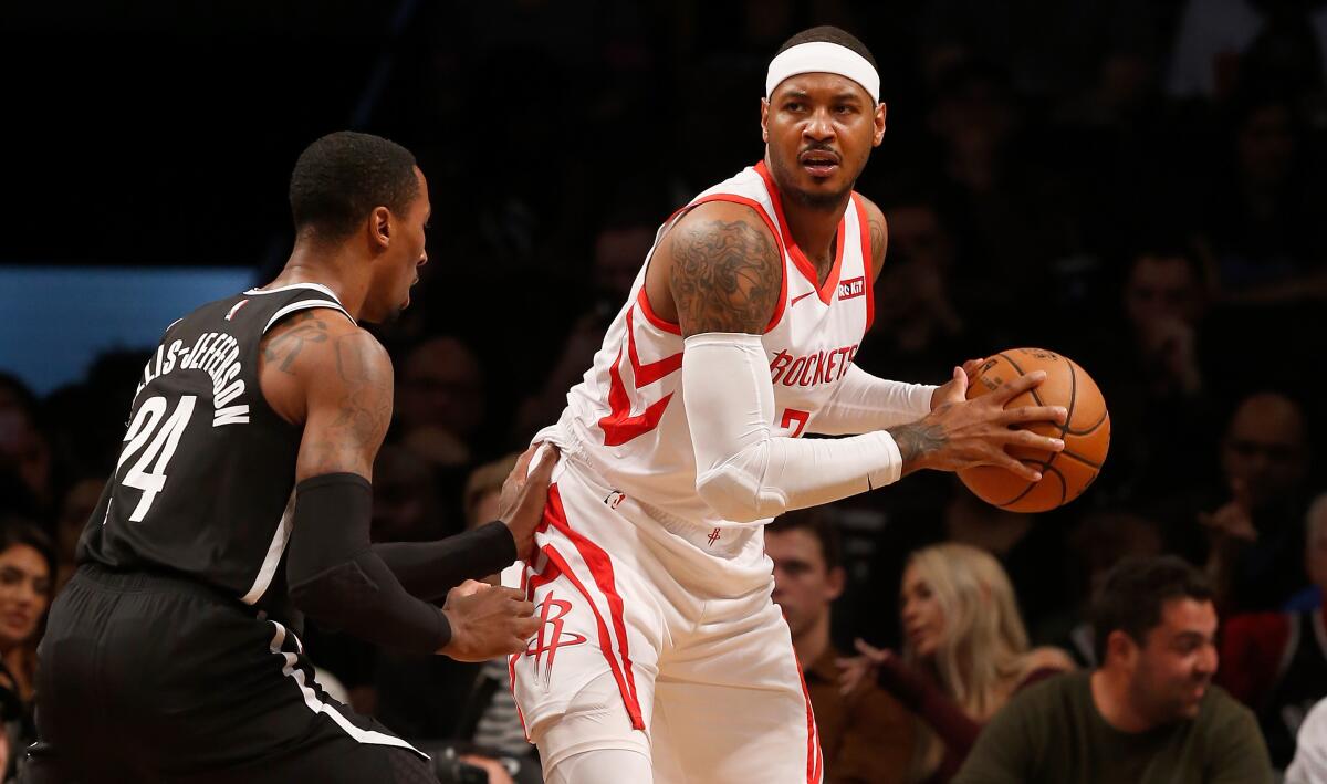 Carmelo Anthony, Houston Rockets parting ways