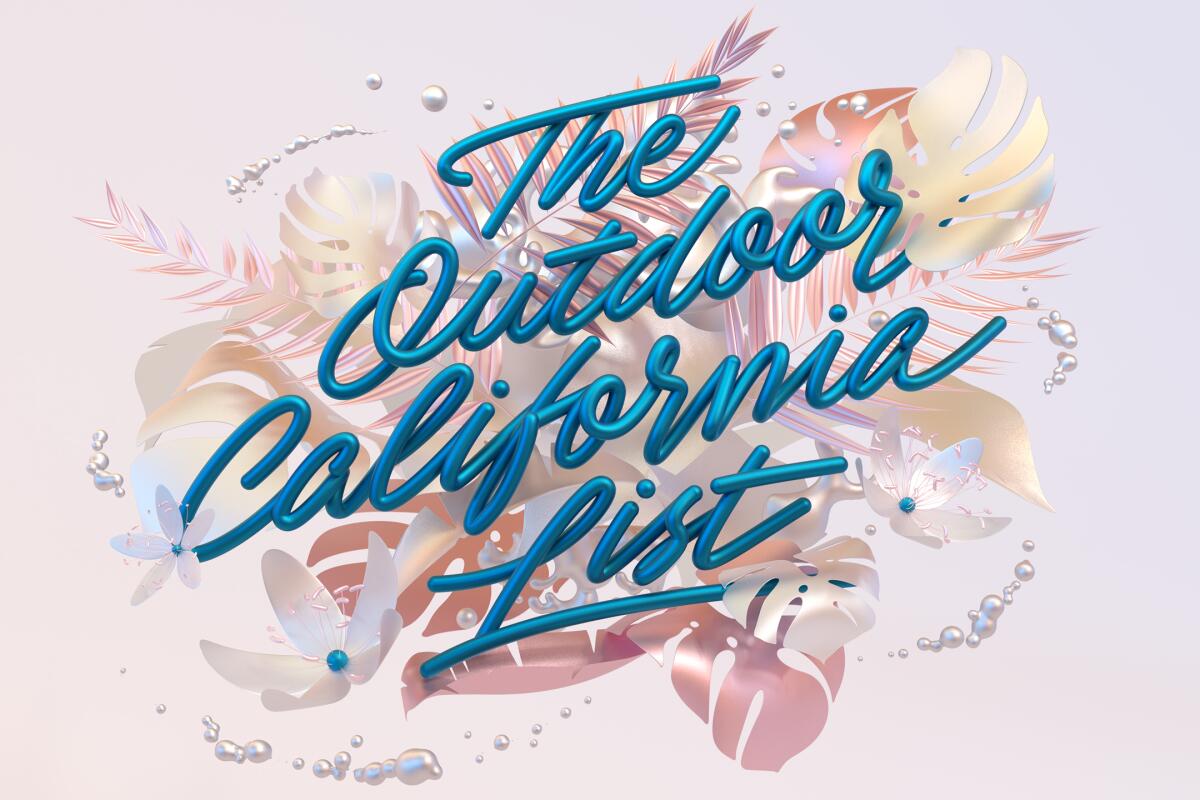 Graphic that says "The Outdoor California List"