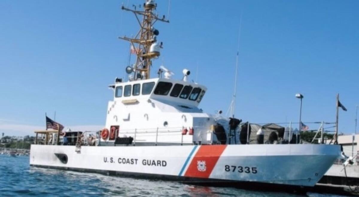 The U.S. Coast Guard's Narwahl is an 87-foot cutter patrolling the waters off Southern California.