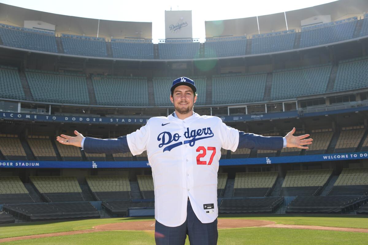 Trevor Bauer Autographed Authentic Los Angeles Dodgers Jersey