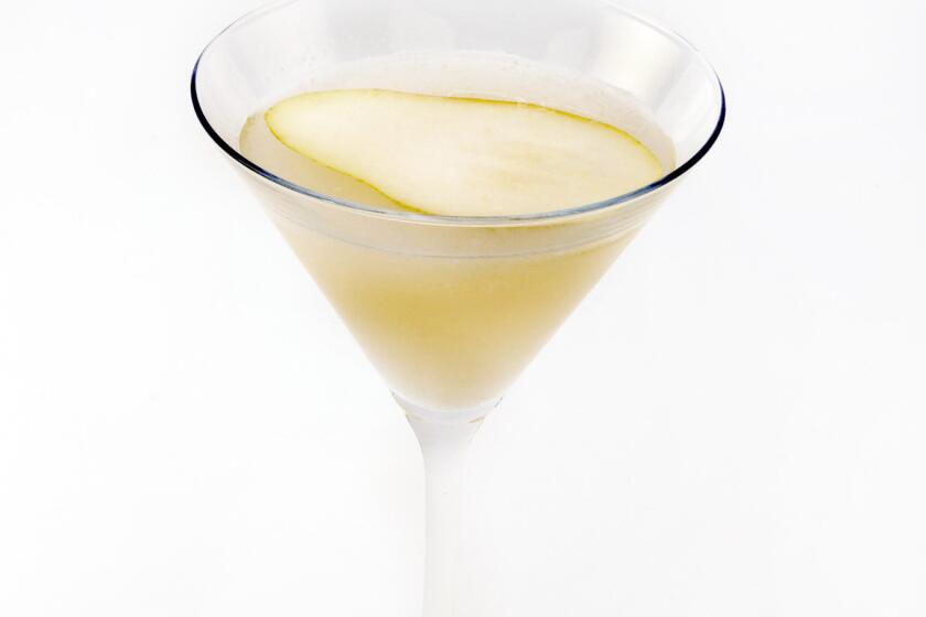 The Pearfect Asian with vodka and pear puree.