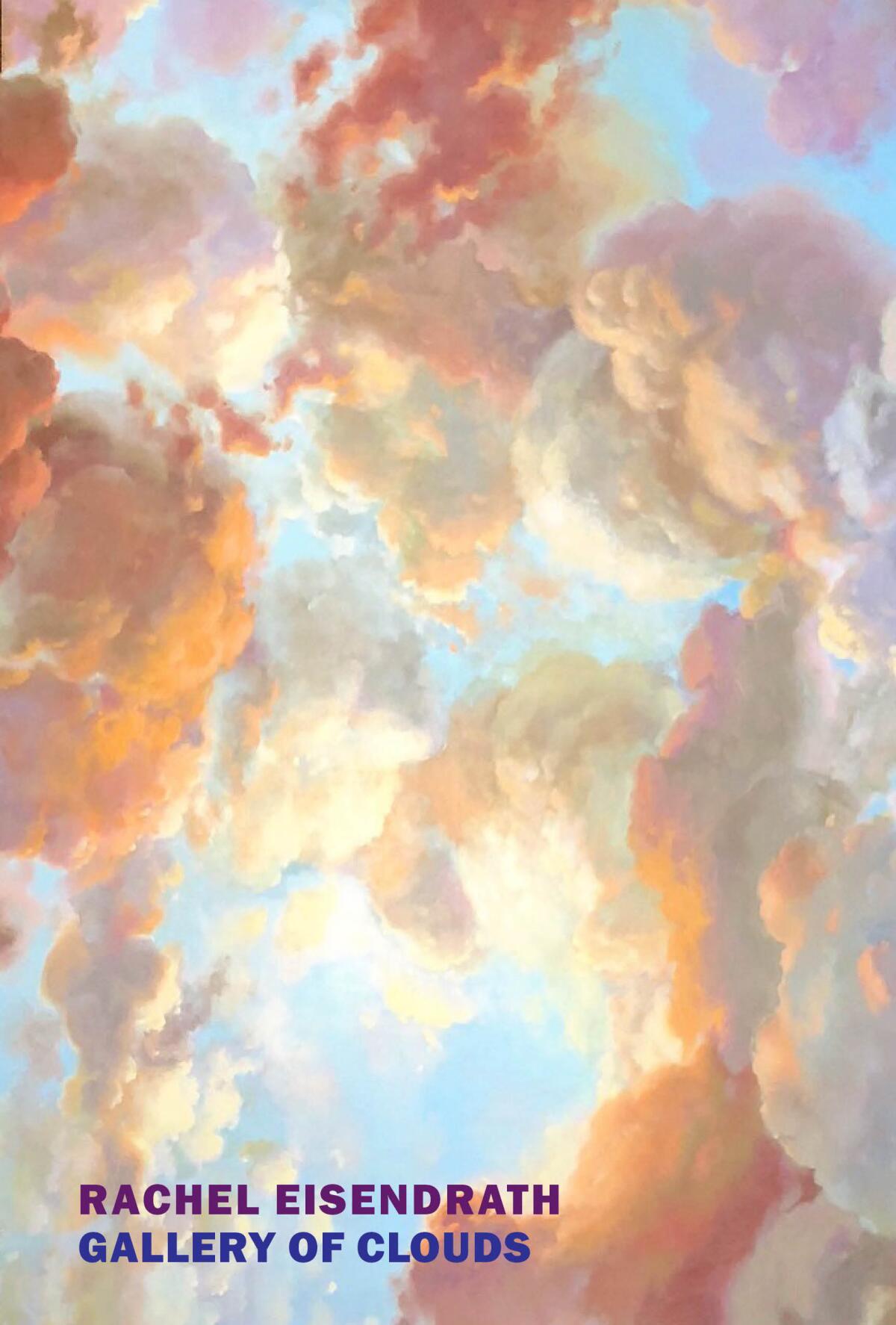 A book jacket for "Gallery of Clouds" by Rachel Eisendrath.
