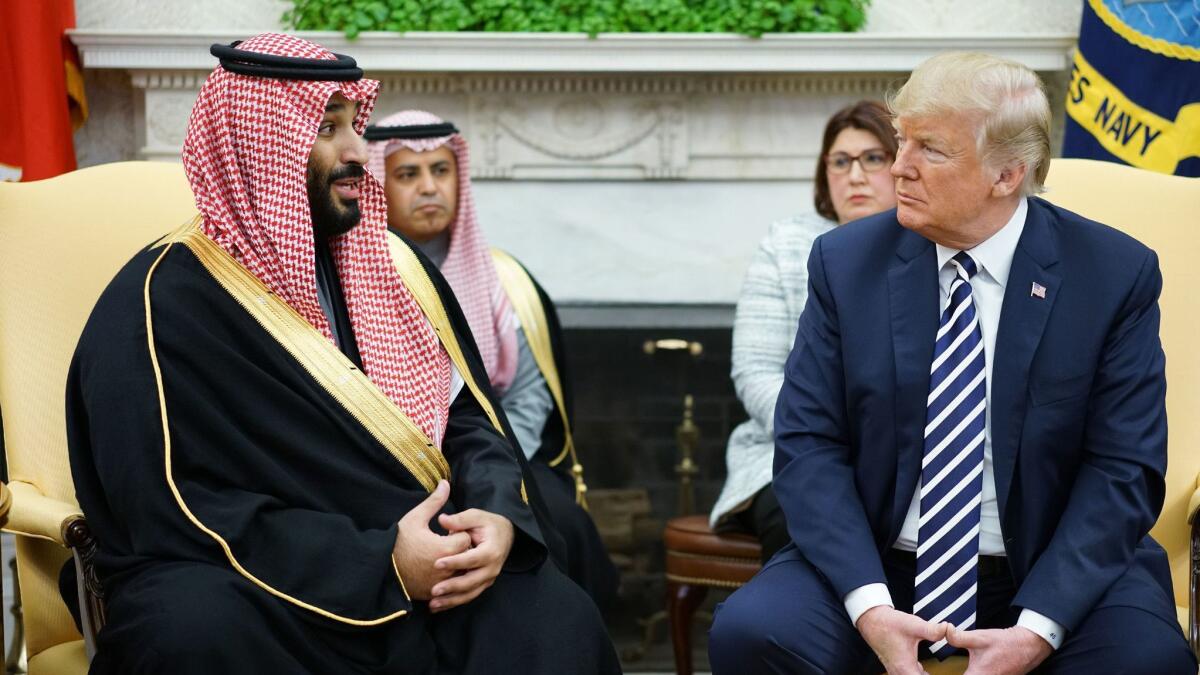 President Trump has invoked a nonexistent emergency to sell arms to Saudi Arabia's Crown Prince Mohammed bin Salman despite lack of approval from Congress.