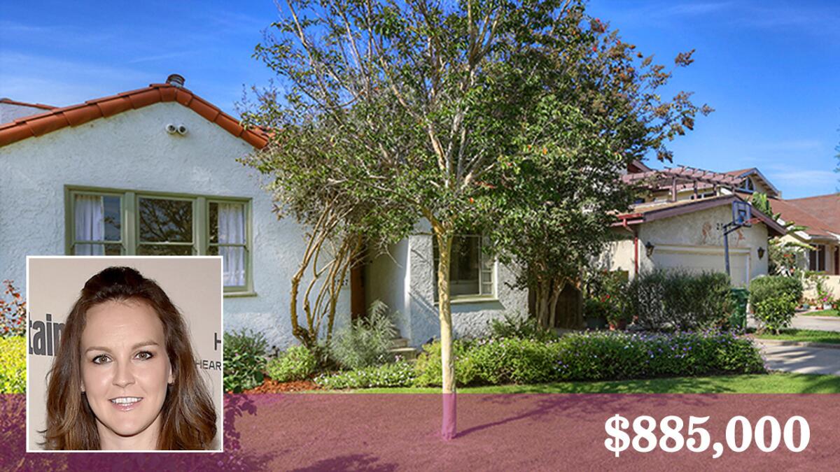 "Bones" actress Carla Gallo has listed her home in the Westside’s Sawtelle area for $885,000. The Spanish bungalow was built in 1931.