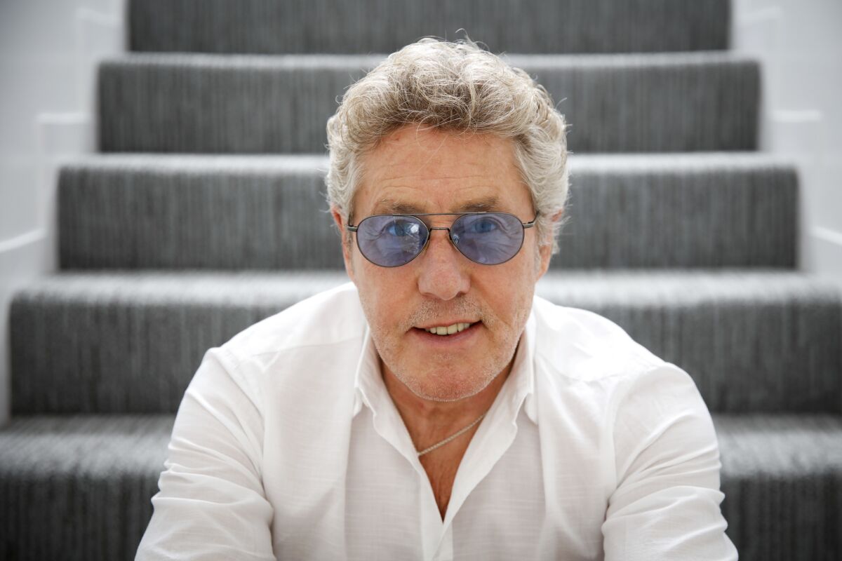 The Who's Roger Daltrey, photographed in 2016 at the Sunset Marquis hotel in West Hollywood.