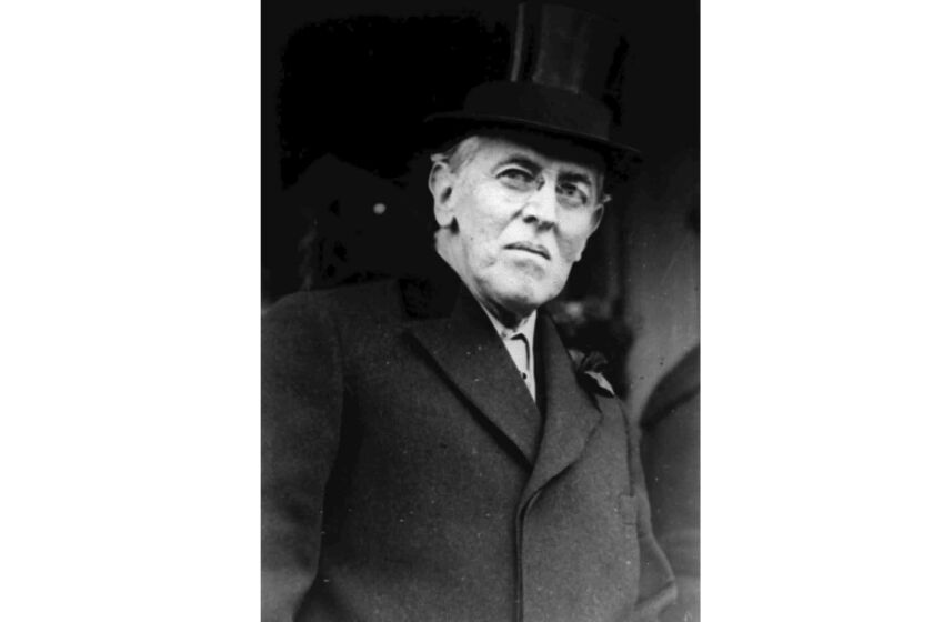 FILE - This 1924 file photo shows Woodrow Wilson. Wilson was at talks in Paris on ending World War I when he fell ill in April 1919. His symptoms were so severe and surfaced so suddenly that his personal physician, Cary Grayson, thought he had been poisoned. After a fitful night caring for Wilson, Grayson wrote a letter back to Washington to inform the White House that the president was very sick. (AP Photo, File)