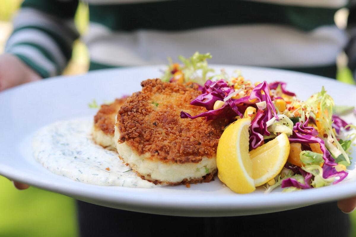 Crab cakes at The Henry in Coronado.