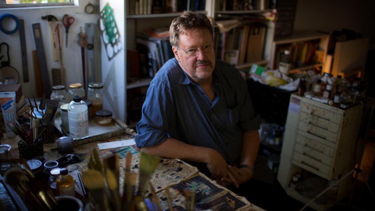 Painter Tom Knechtel in his Mar Vista studio.