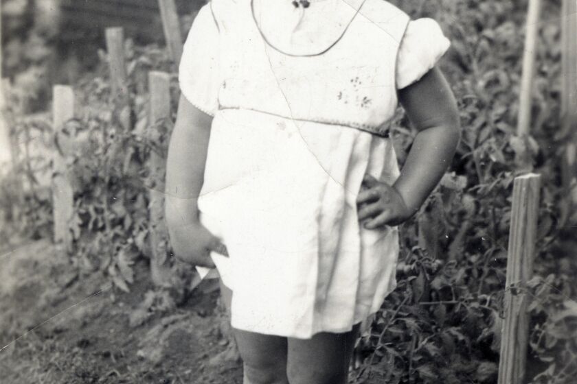 This image provided by the Supreme Court, shows Joan Ruth Bader at two-years-old in 1935, at her home in the Brooklyn borough of New York. (Collection of the Supreme Court of the United States via AP)