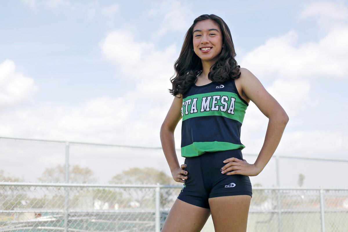 Costa Mesa's Diane Molina ran a 5K personal-best time of 17 minutes 58.5 seconds and finished fifth in the CIF State Division IV final in 2018.