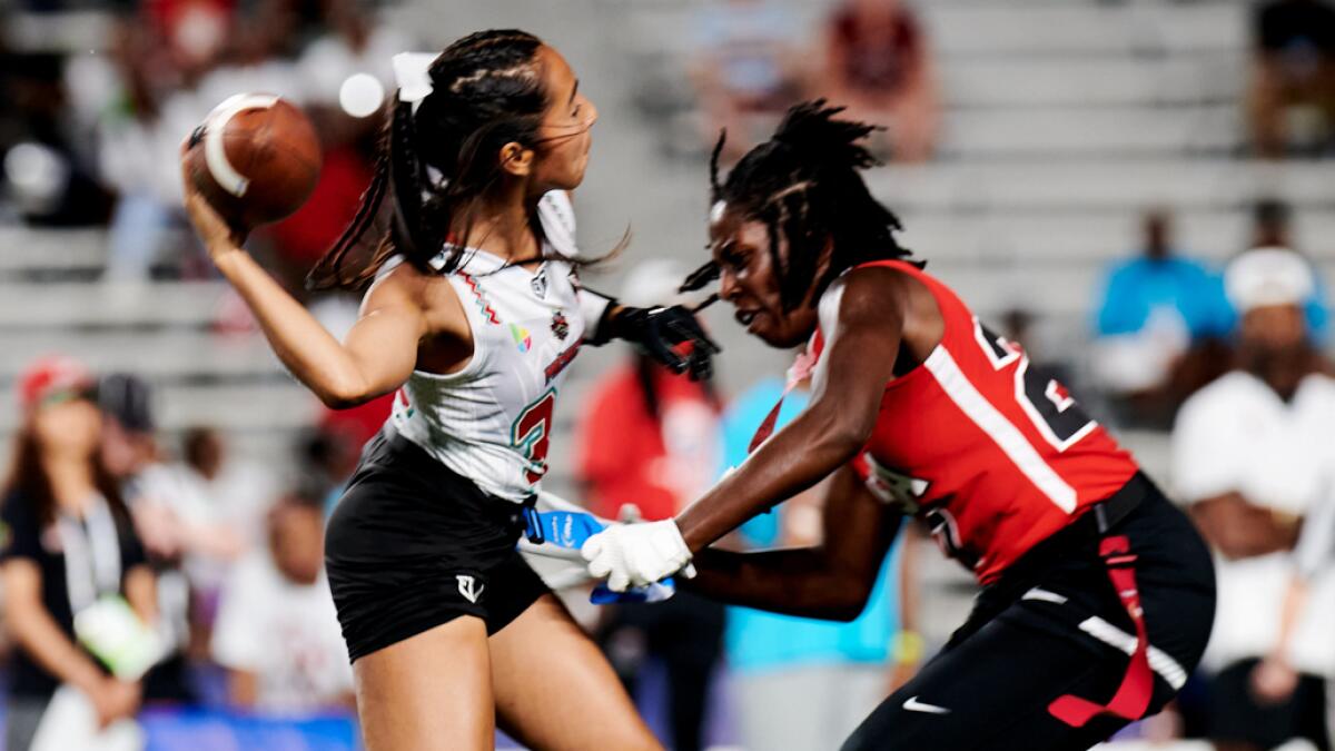 Team Mexico flag football player Diana Flores shares what it means to win a  gold medal for Team Mexico