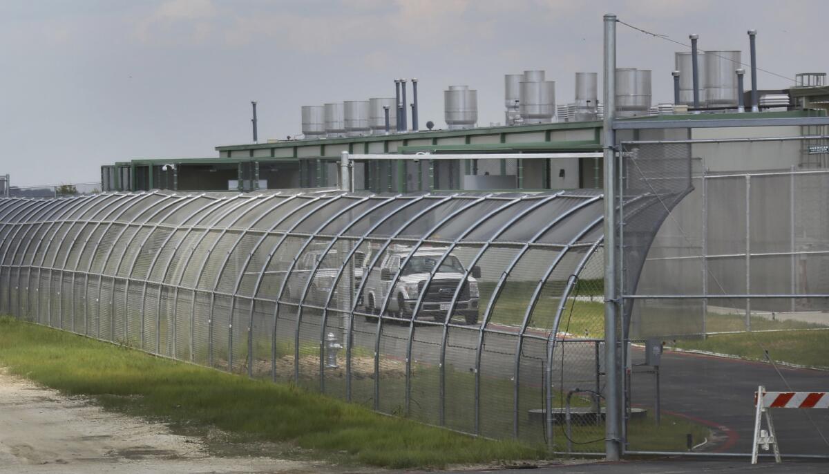 A privately-run Texas immigration detention center.