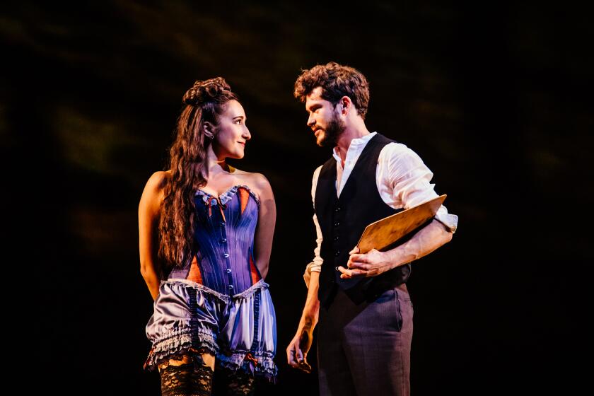 "Krystina Alabado and Graham Phillips in Sunday in the Park With George" at Pasadena Playhouse.
