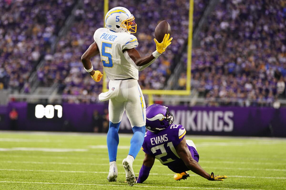 Chargers finally make big plays down stretch to beat Vikings - Los Angeles  Times