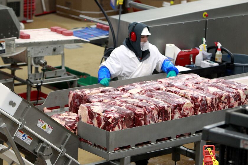 Sequestration could shut down a large portion of the U.S. meat industry for two weeks, the White House warns.