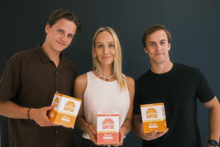 Encinitas resident Lyda Hanson founded Suntide Mimosas with her brothers Spencer and Wyatt.
