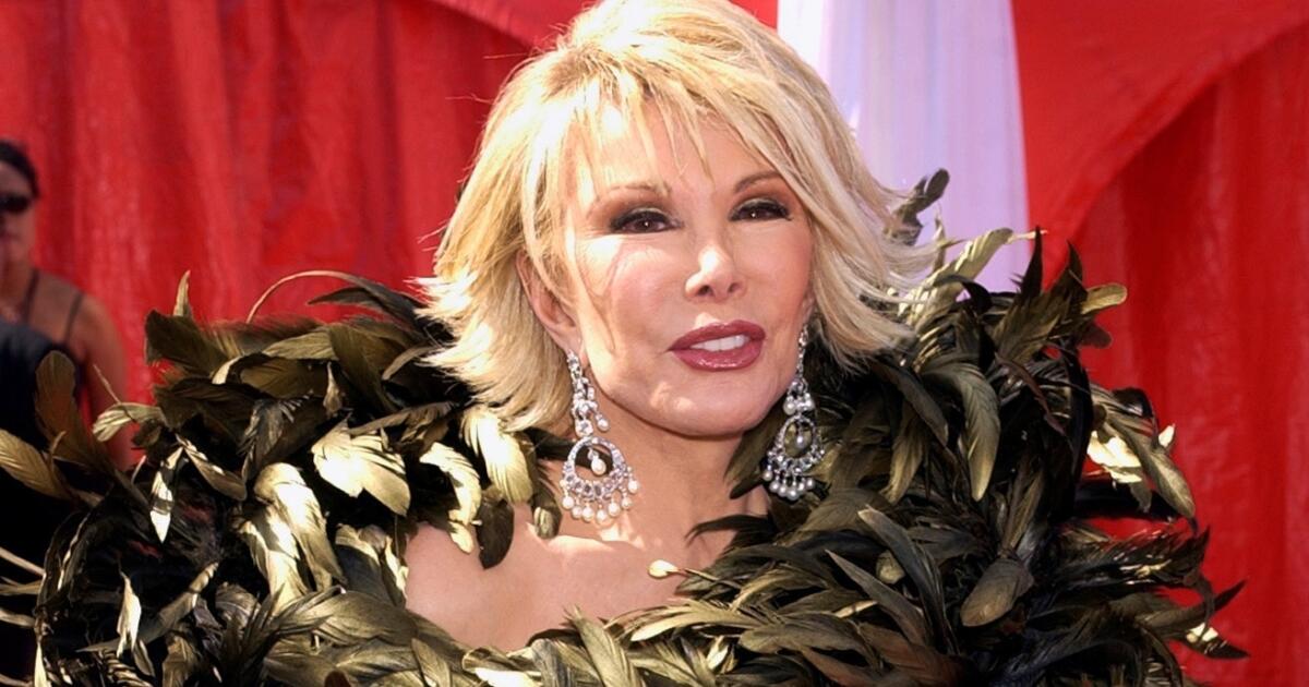 Joan Rivers died this year after she stopped breathing during an outpatient procedure. Above, Rivers arrives at the 2003 Emmy Awards in Los Angeles.