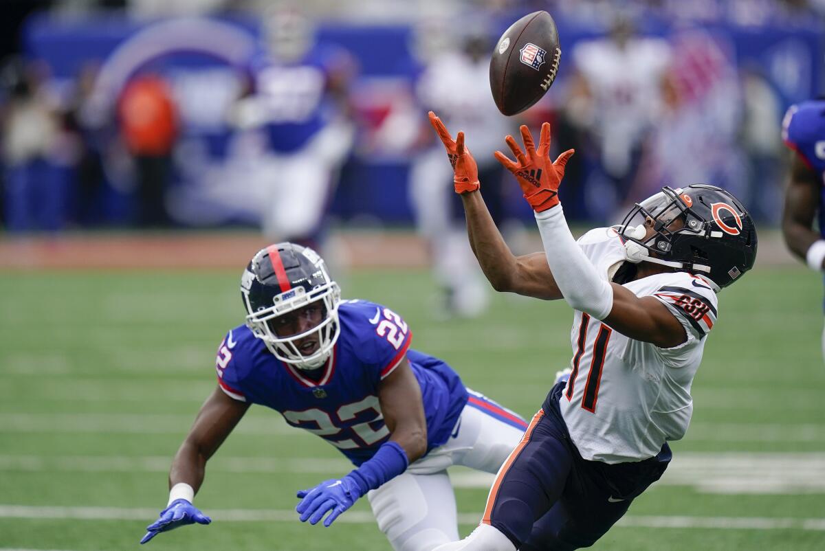 New York Giants cornerback Adoree' Jackson (22) defends against