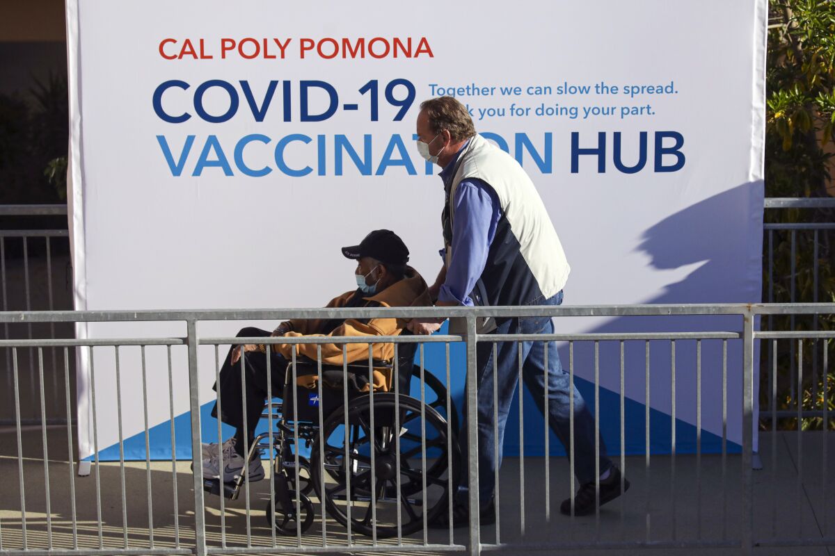Mass vaccination site opens at Cal Poly Pomona. Next up: Levi's Stadium in  Santa Clara - Los Angeles Times