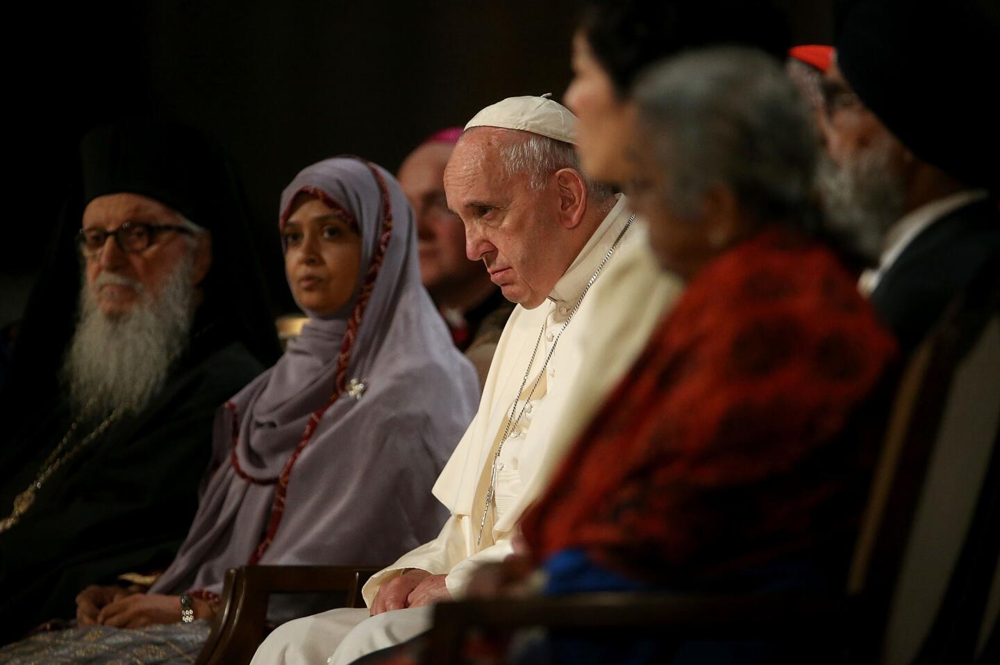 Pope at 9/11 Memorial and Museum