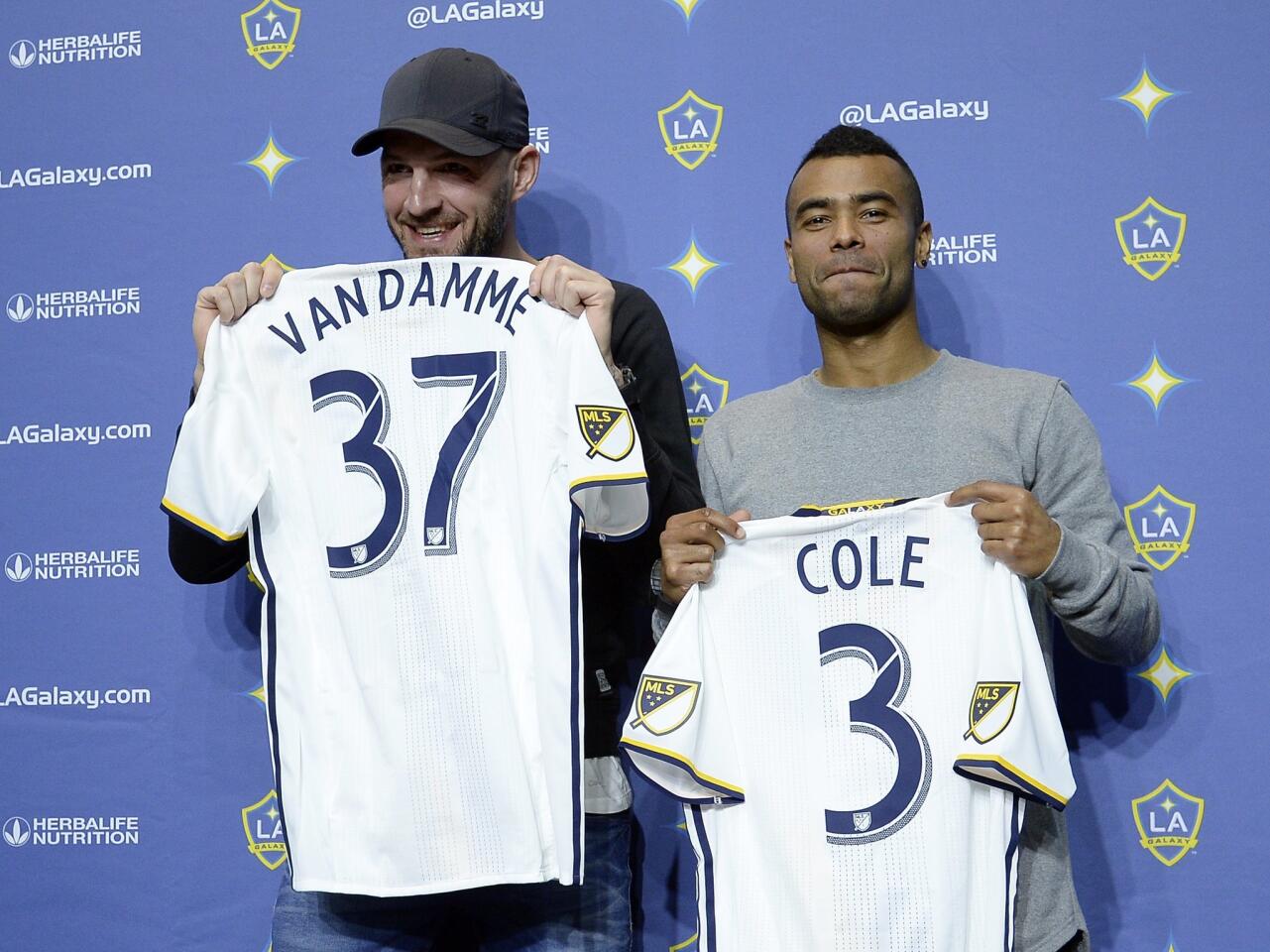 LA Galaxy to Introduce Ashley Cole and Jelle Van Damme