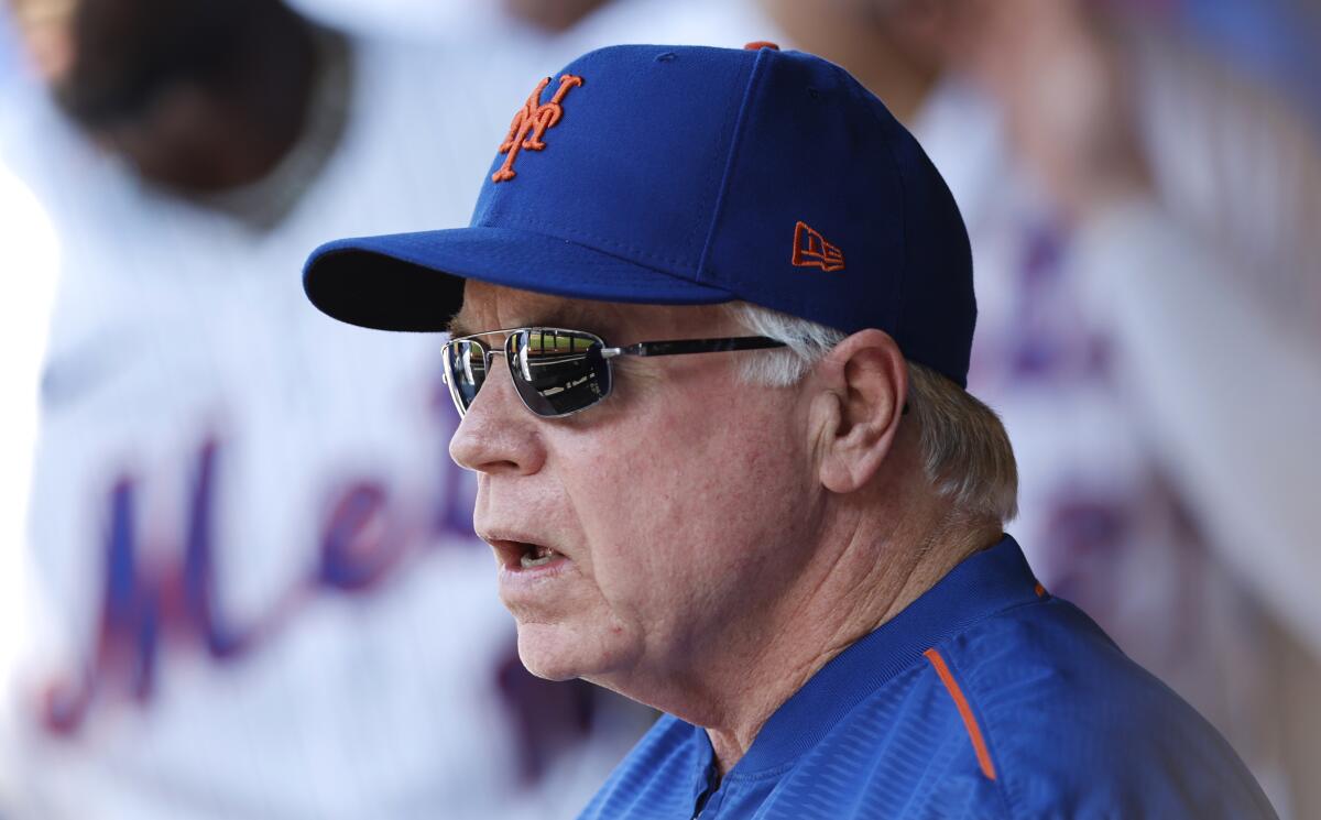 Buck Showalter before a game.