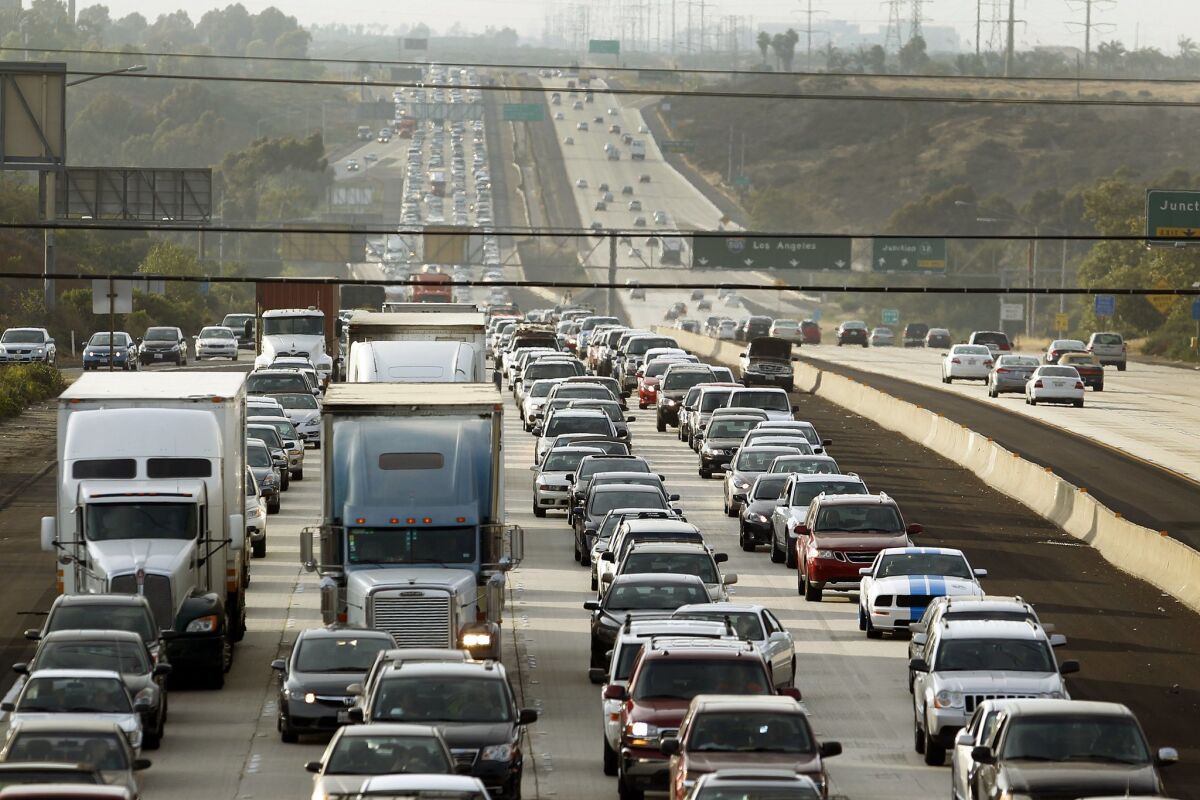 Vehicle traffic in San Diego