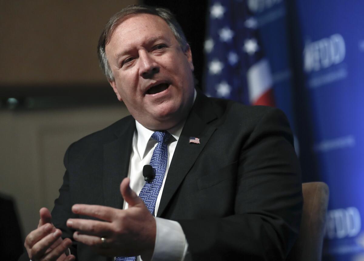 U.S. Secretary of State Michael R. Pompeo.