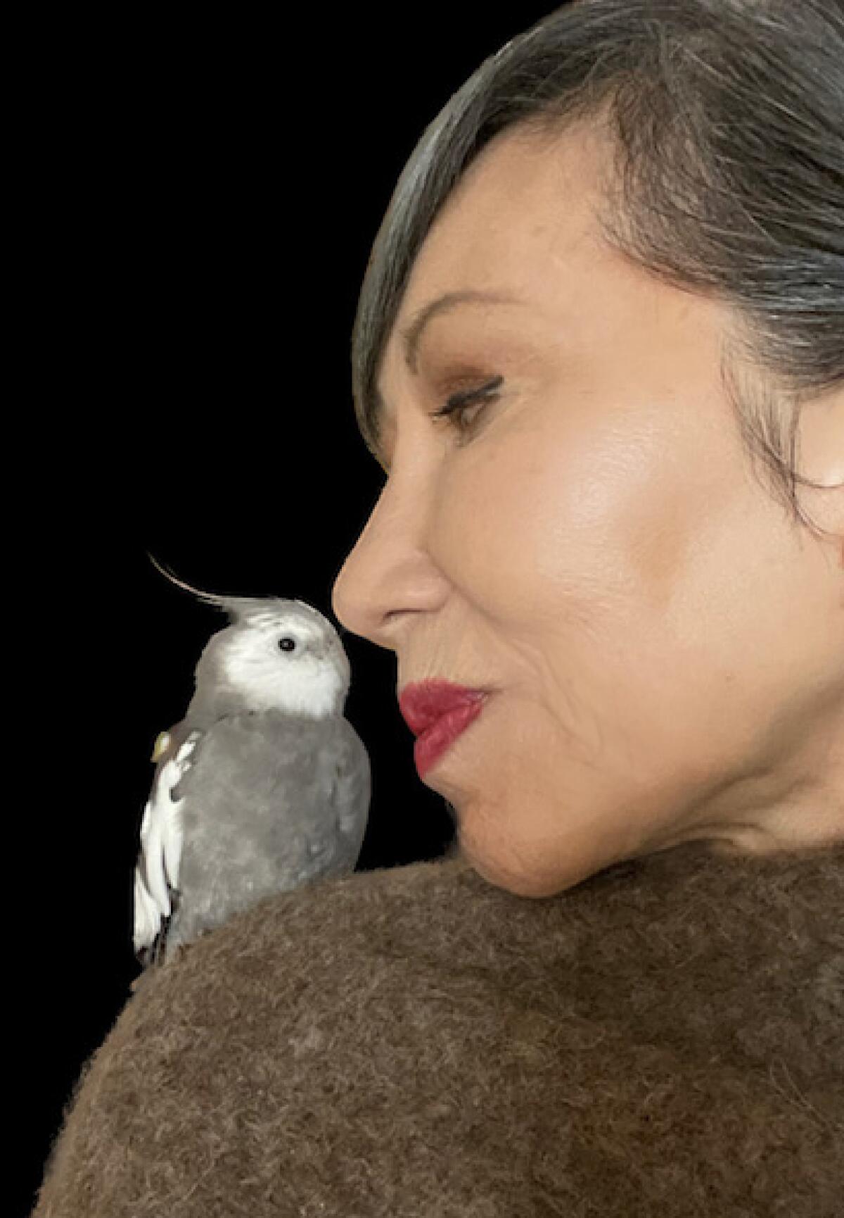 Amy Tan and friend.