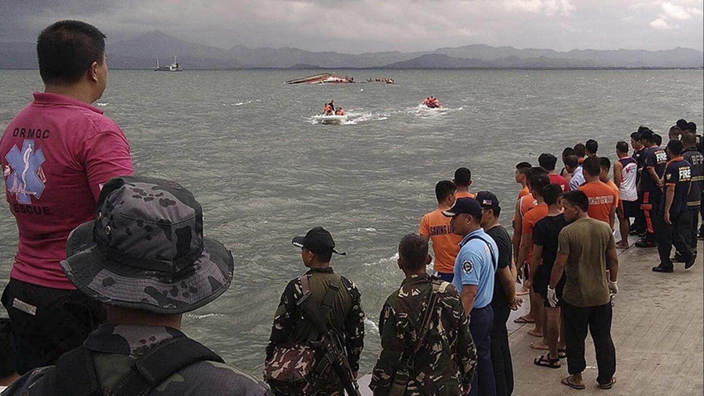 Ferry capsizing off the Philippines