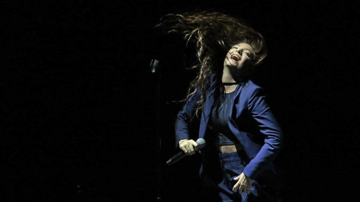 Lorde, the teenage New Zealand singer-songwriter, performs at the Greek Theatre.