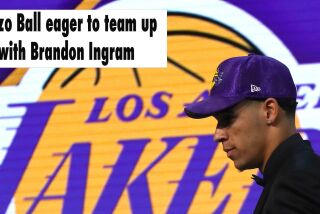 Lakers No. 2 pick Lonzo Ball eager to team up with Brandon Ingram