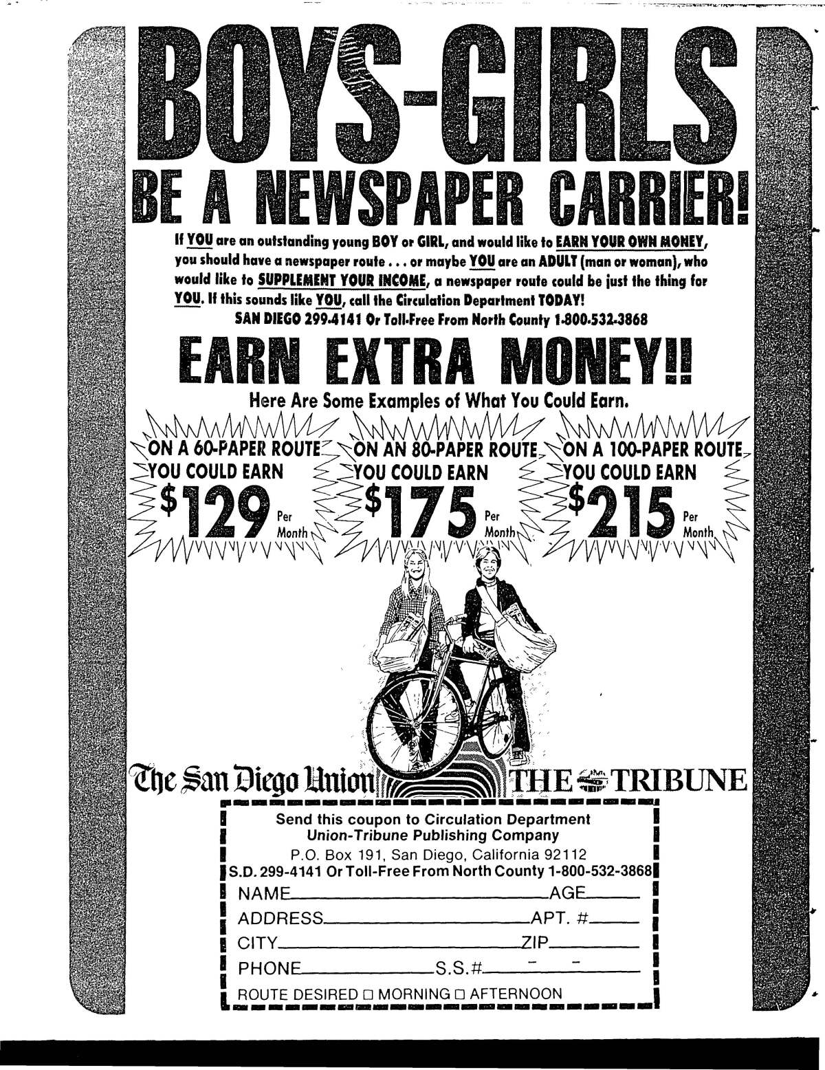 1987 newspaper advertisement