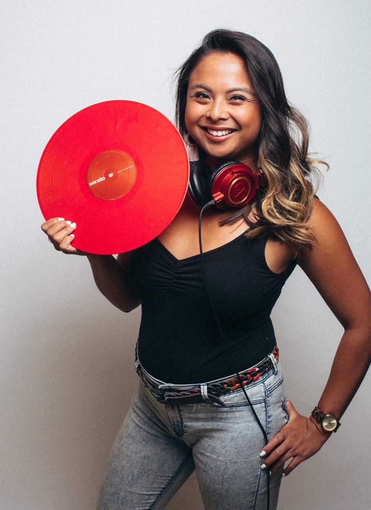 DJ Rose in her element.