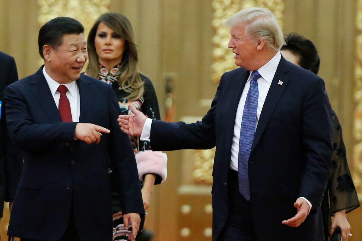 President Trump and Chinese President Xi Jinping 