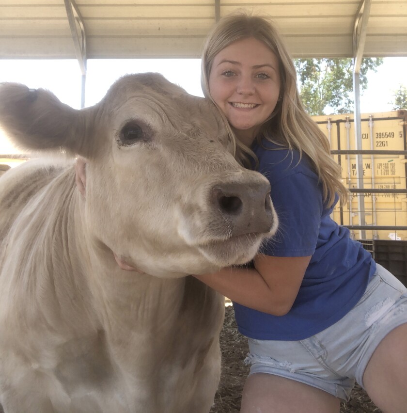 Skylar Storton is the current 4-H representative on the Ramona Junior Fair Board.