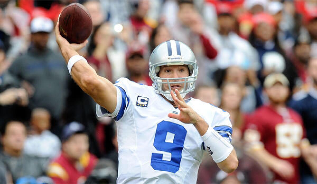 Dallas quarterback Tony Romo could be out the rest of the season with a back injury.