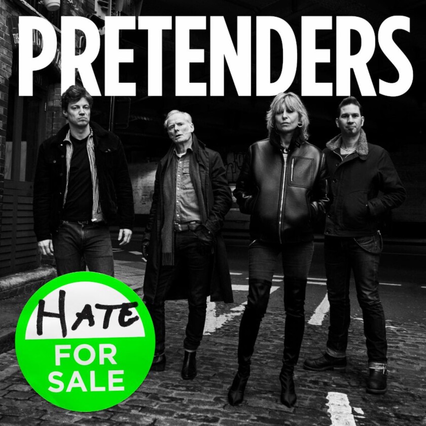 This image released by BMG shows "Hate For Sale," the latest release by The Pretenders. (BMG via AP)