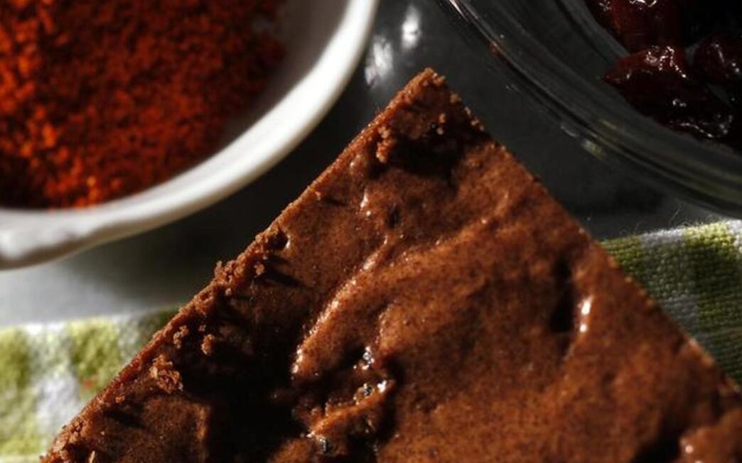 Spicy cherry chocolate brownies