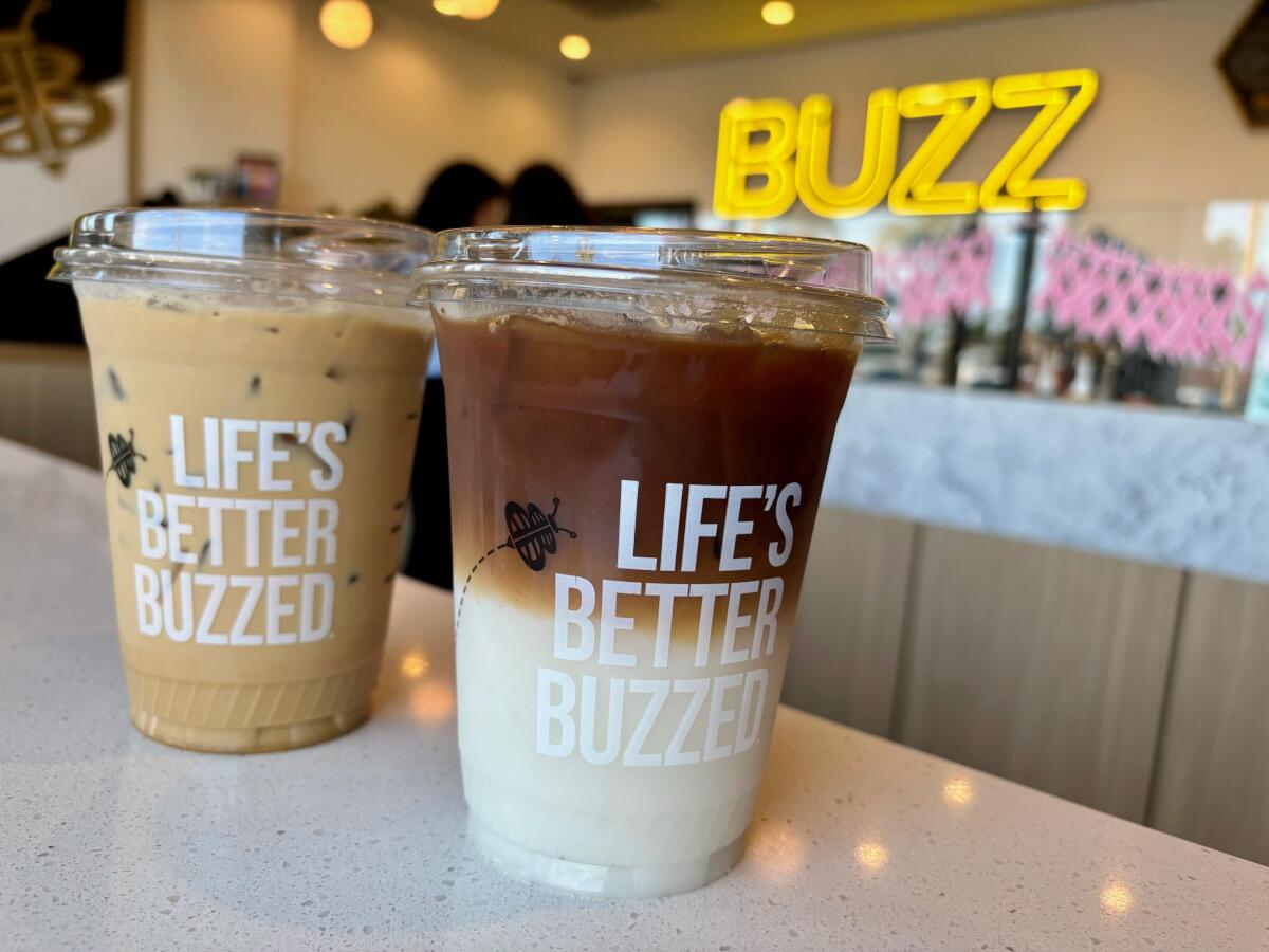 Two coffees from Better Buzz