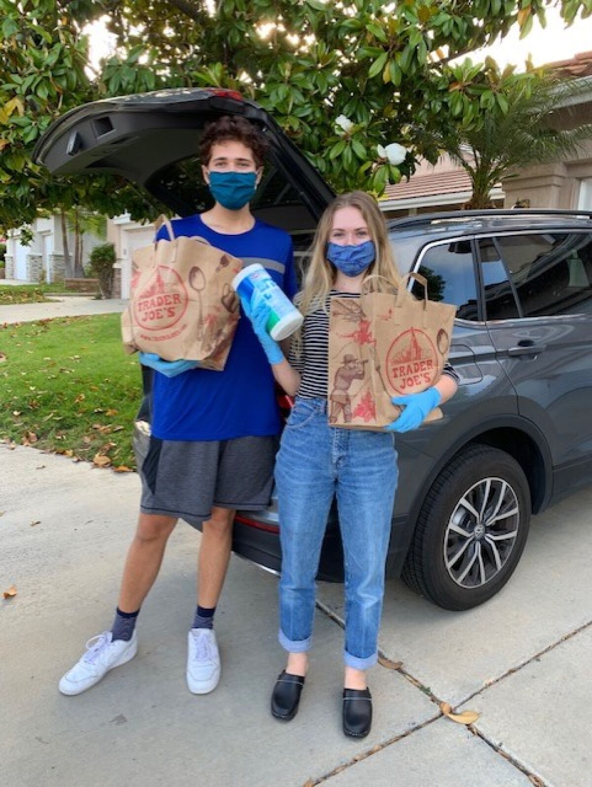 Teens Helping Seniors local Carmel Valley chapter provides free and contactless grocery delivery for local seniors.